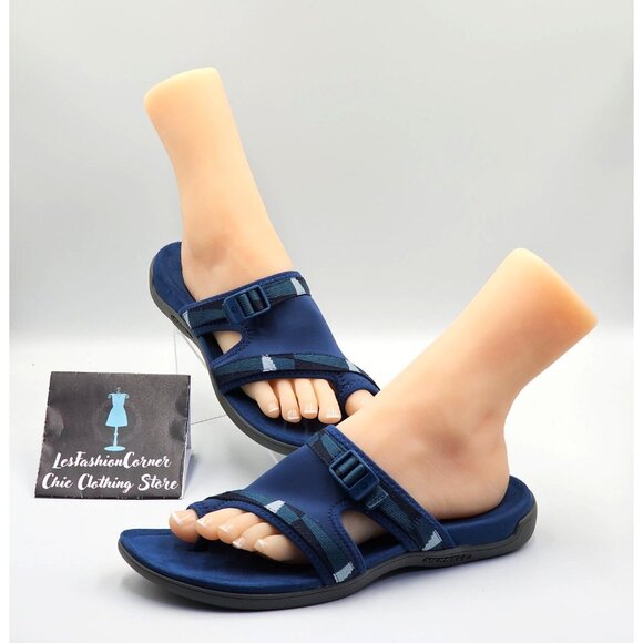 Merrell Women's Navy Blue District 3 Sandal Thong Sz 5 Flip-Flop Slip-On Sz 11 2 - Picture 5 of 16